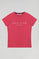 T-shirt couleur framboise avec imprimé signature Polo Club