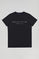 Basic zwarte T-shirt met kenmerkende Polo Club-print
