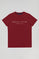 Basic donkerrode T-shirt met kenmerkende Polo Club-print