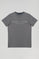 Basic zwartgrijze T-shirt met kenmerkende Polo Club-print