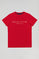 Maglietta basic rossa con print iconico Polo Club