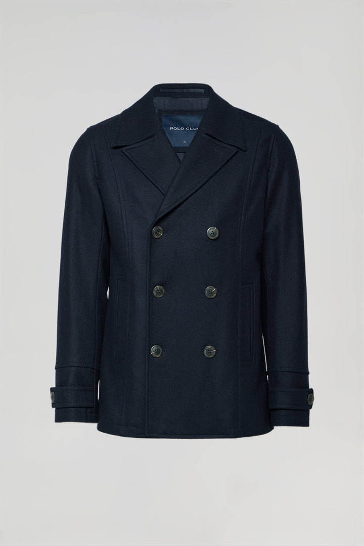 Manteau caban Calum bleu marine avec détails Polo Club