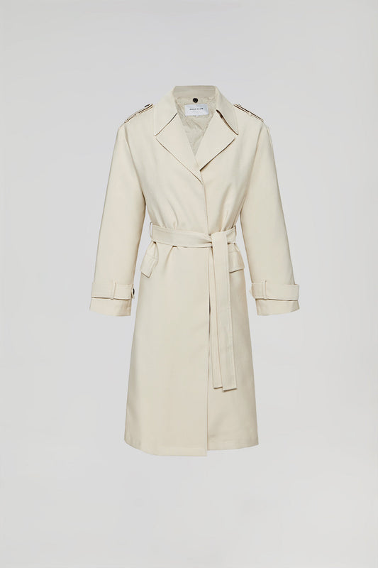 Trench-coat Celia beige avec détails Polo Club