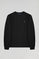 Schlichtes Sweatshirt schwarz mit Rundkragen und Rigby Go Logo