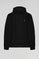 Zwarte hoodie met zakken en Rigby Go-logo