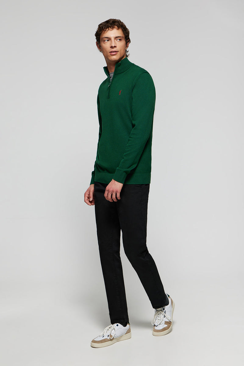 Vert Bouteille Pull Vert Emeraude Homme Sweat à Capuche Vert