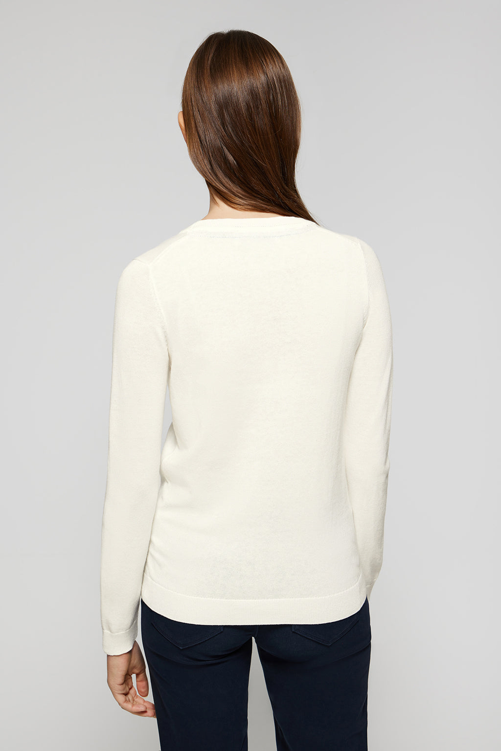 Witte discount cashmere trui