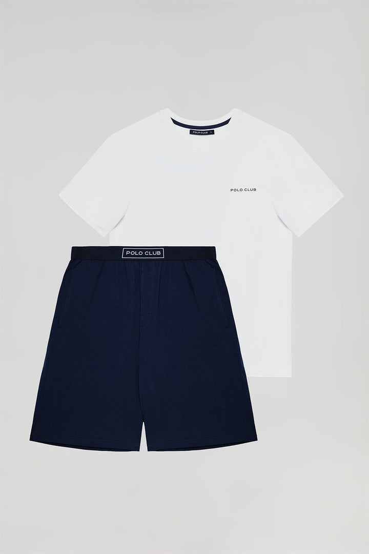 Pijama corto Iago bicolor con detalles Polo Club