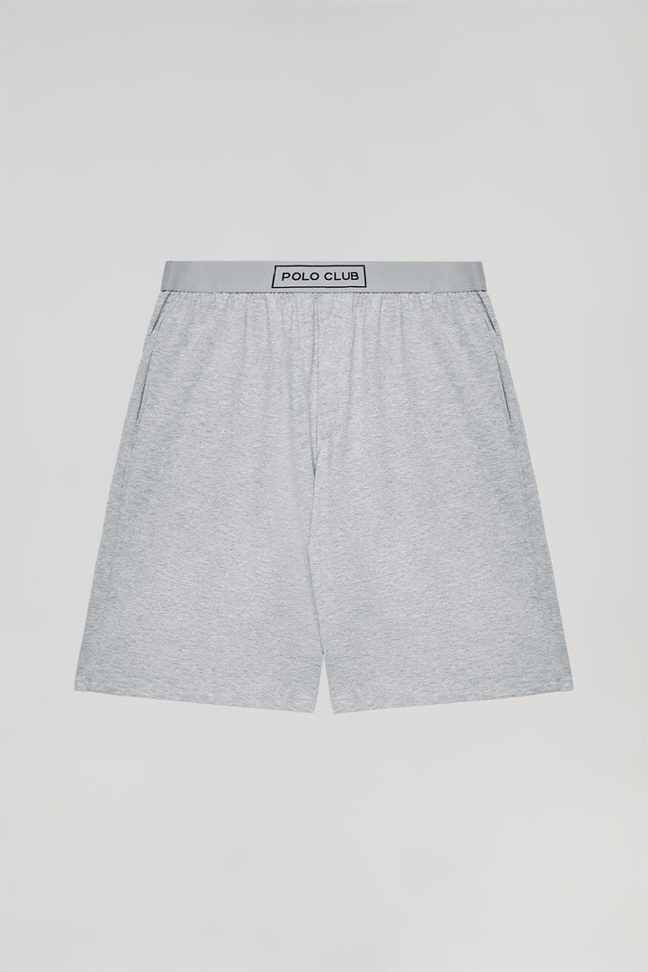 Grey-marl Iago PJ shorts