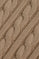 Jersey trenzado marrón suave de punto de ochos con bordado Rigby Go
