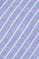 Chemise bleue Milos en coton et en lin à rayures et logo brodé