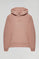 Bleekroze hoodie met zakken en Minimal Polo Club-logo